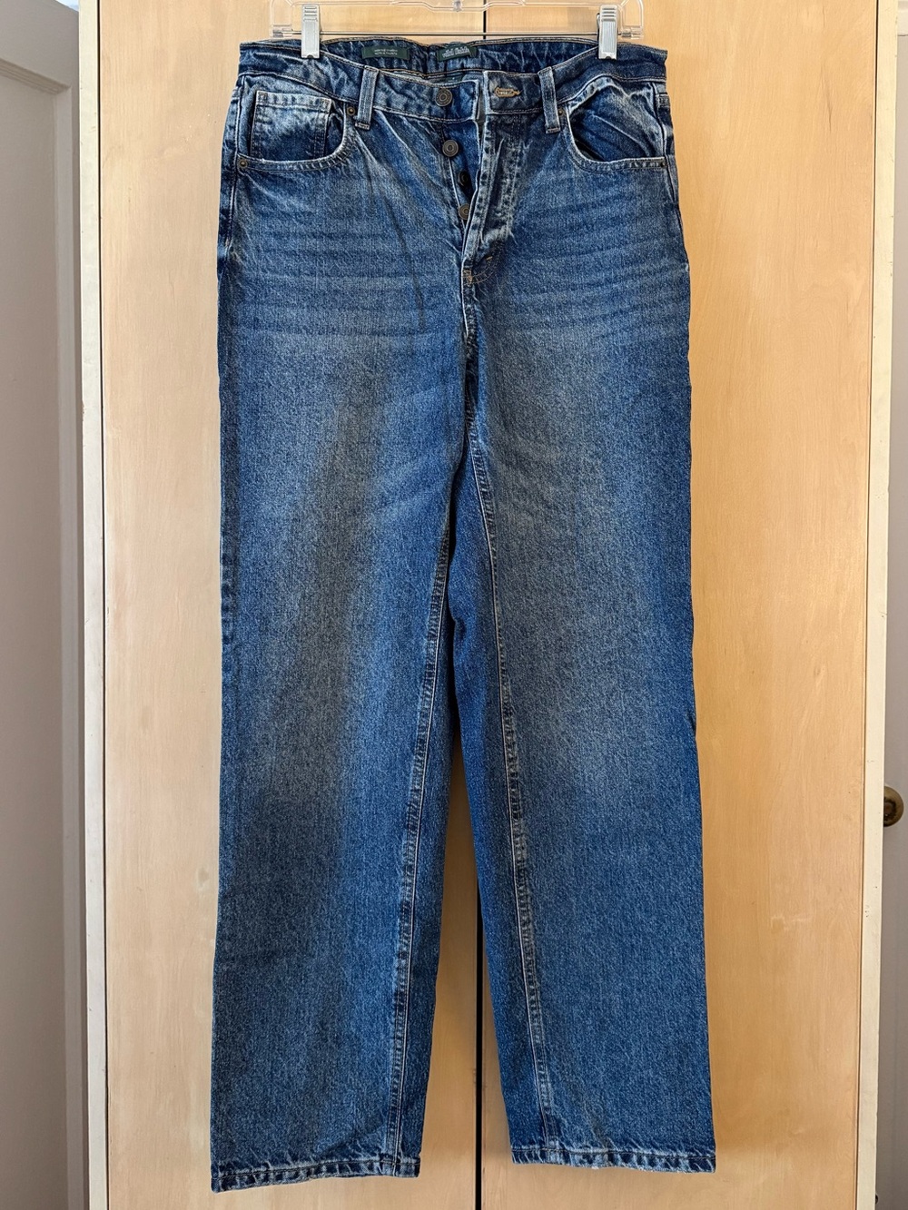 Wild Fable Blue High-Rise Straight-Leg Jeans